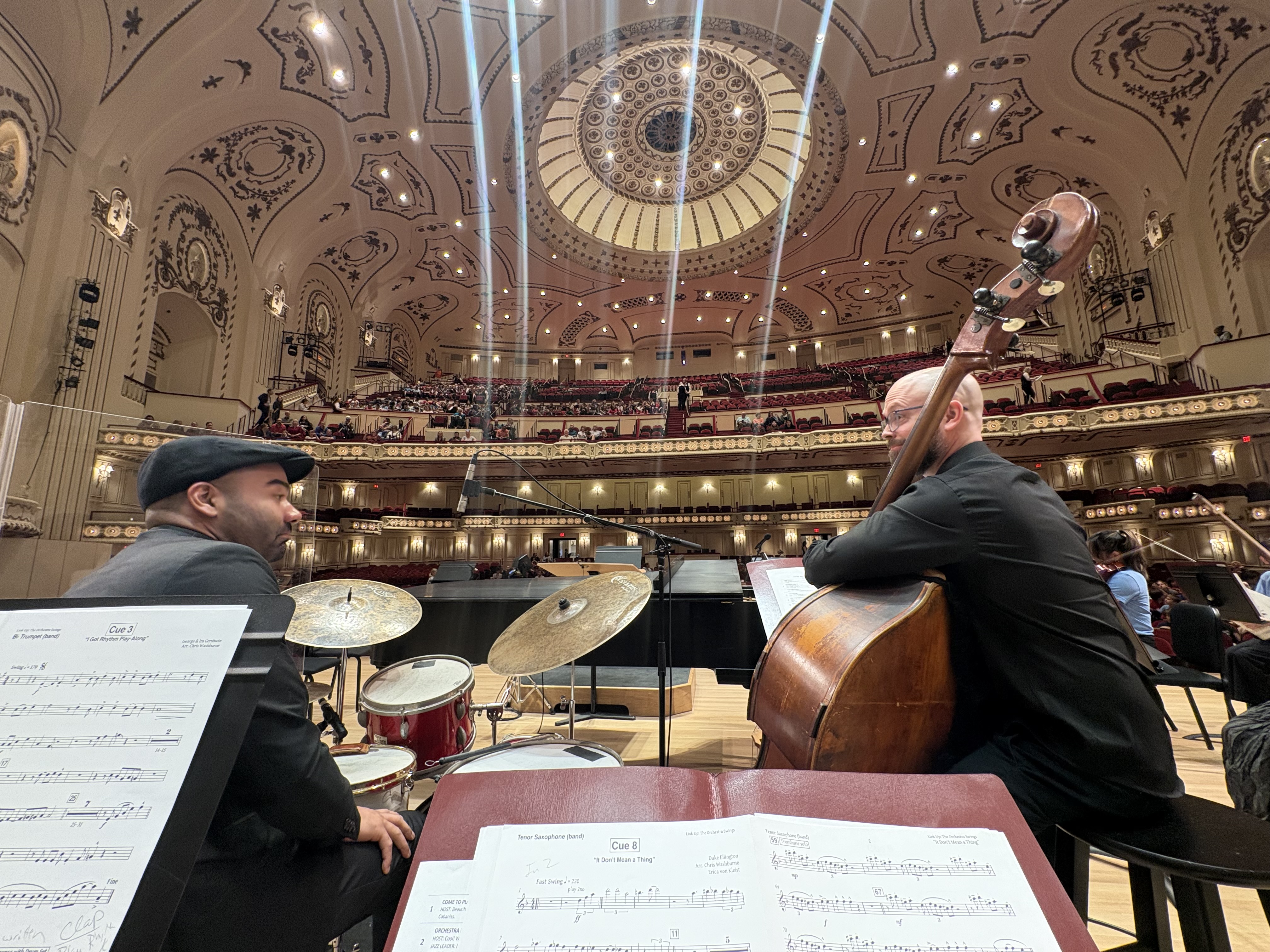 Bob DeBoo with Kaleb Kirby at Powell Hall