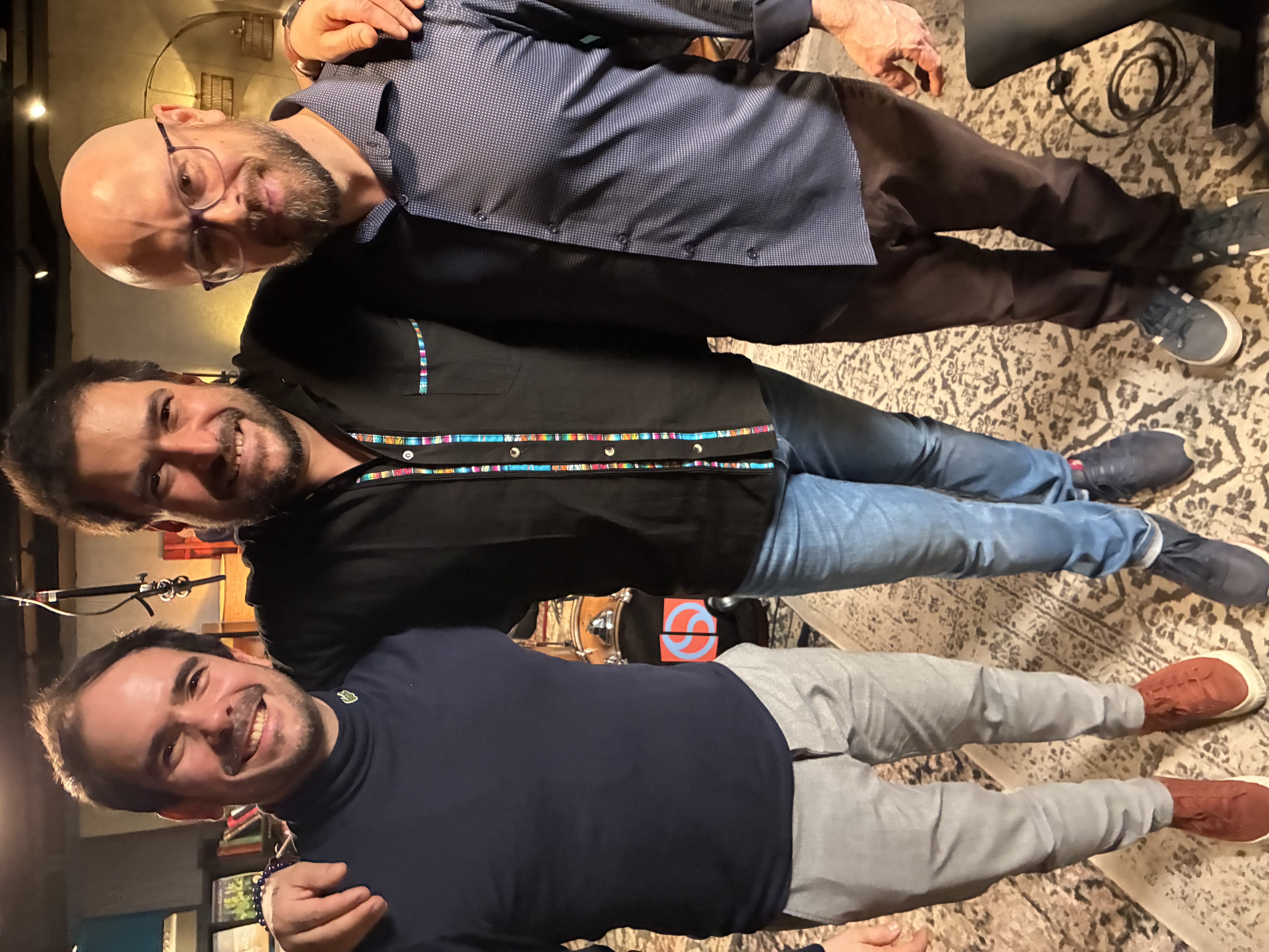Bob DeBoo with Harold and Ruy Lopez Nussa